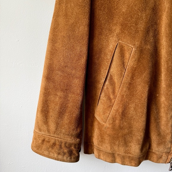 Men’s small Banana Republic cognac suede jacket - Picture 5 of 13